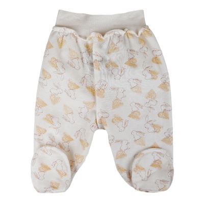 Ползунки Зайцы с сердцами Чуди Кидс 102423 белый 01